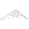 Ekena Millwork Pitch Finley Architectural Grade PVC Gable Pediment, 36"W x 9"H x 1"P (6/12) GPP036X009X100FIN - alternate 1